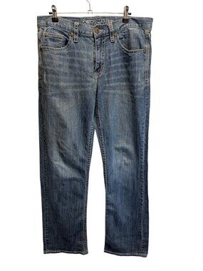 Cody James Mens Distressed Blue Straight Leg Jeans Size 32 x34 Regular Denim Cas